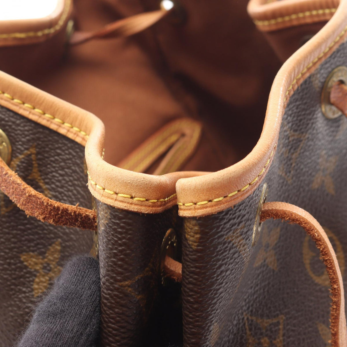 Preloved LOUIS VUITTON MontsourisMM Monogram Brown Rucksack Backpack M51136 2101219372068