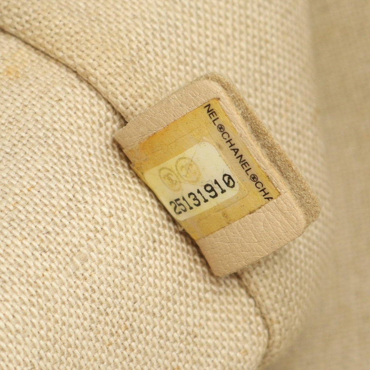 Preloved CHANEL Beige/Brown COCO Mark canvas×leather 2101219297378