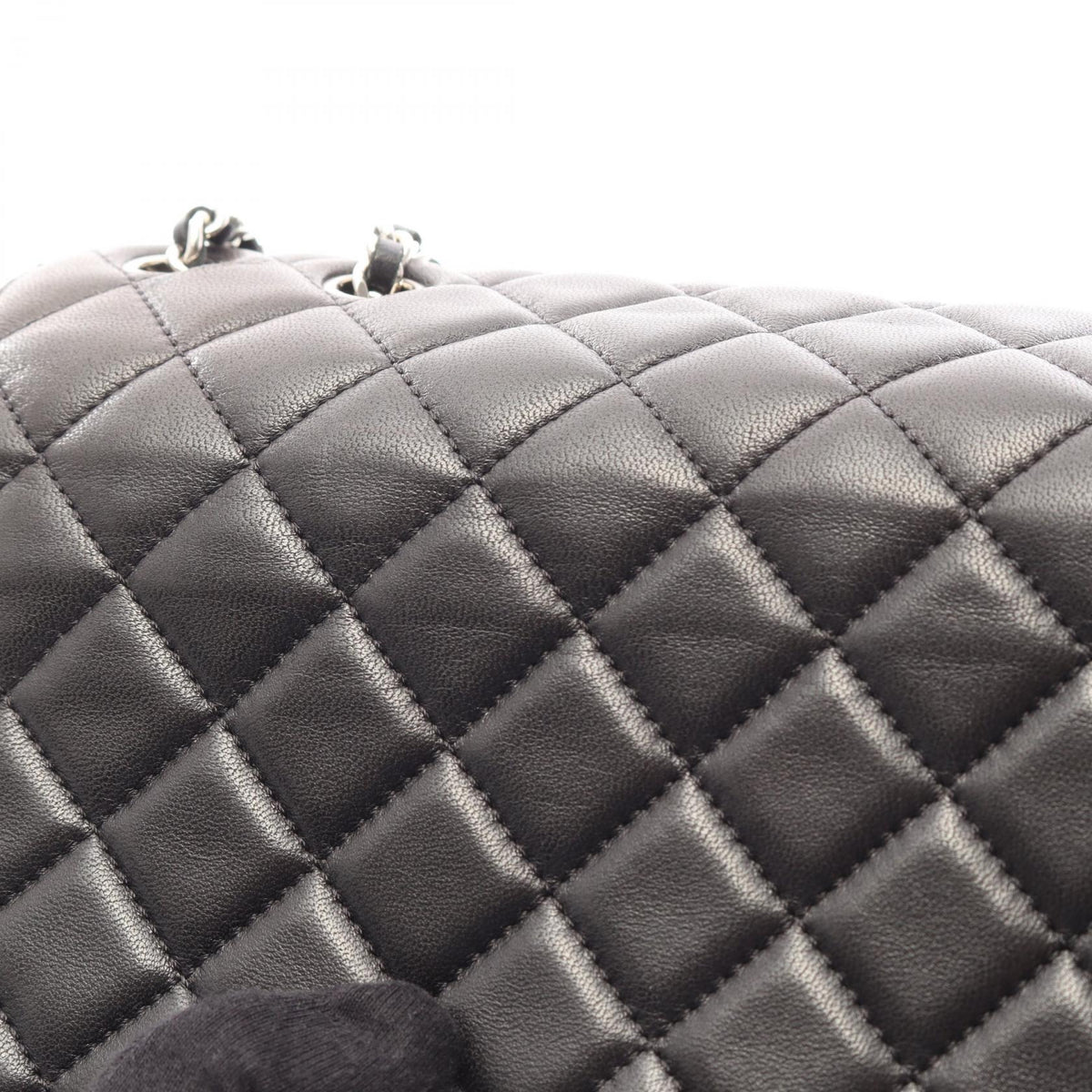 Preloved CHANEL Black Matelasse Lambskin (sheep leather) 2104102552165