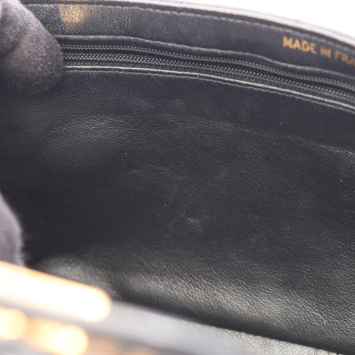 Preloved CHANEL Black Matelasse W Face Lambskin (sheep leather) 2101220182885