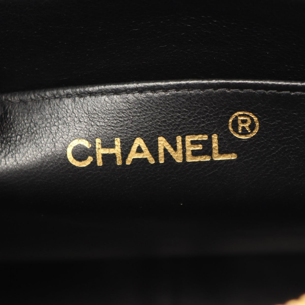 Preloved CHANEL Black Matelasse Chain Lambskin (sheep leather) 2101220182878