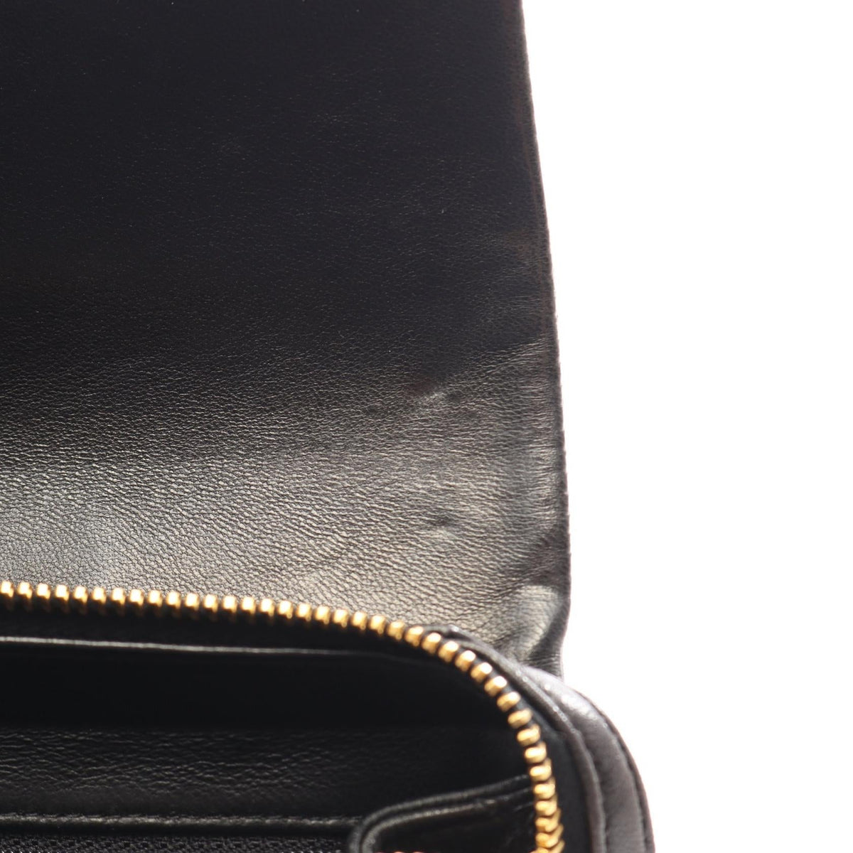 Preloved CHANEL Black Matelasse Chain Lambskin (sheep leather) 2101220182878