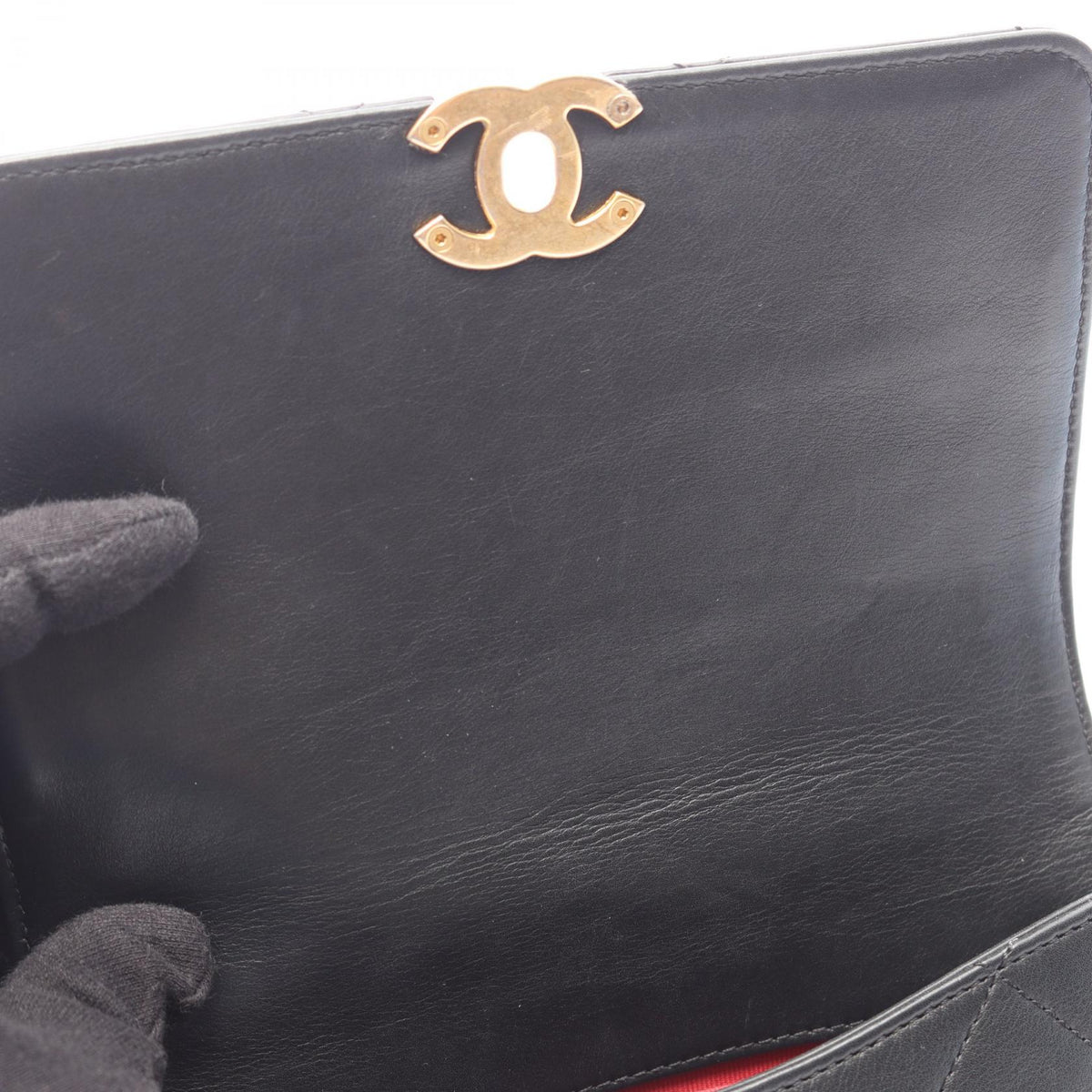 Preloved CHANEL Black Matelasse Small Flap Lambskin (sheep leather) AS2831 2101220188474