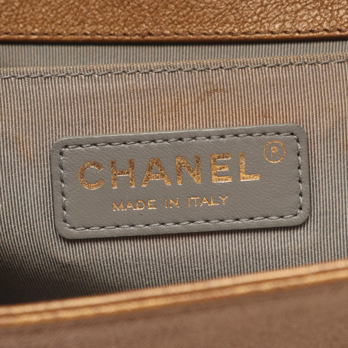 Preloved CHANEL Brown/Gold Boy Chanel Dubai Limited Edition Antique Gold Hardware leather A67086 2101220173494
