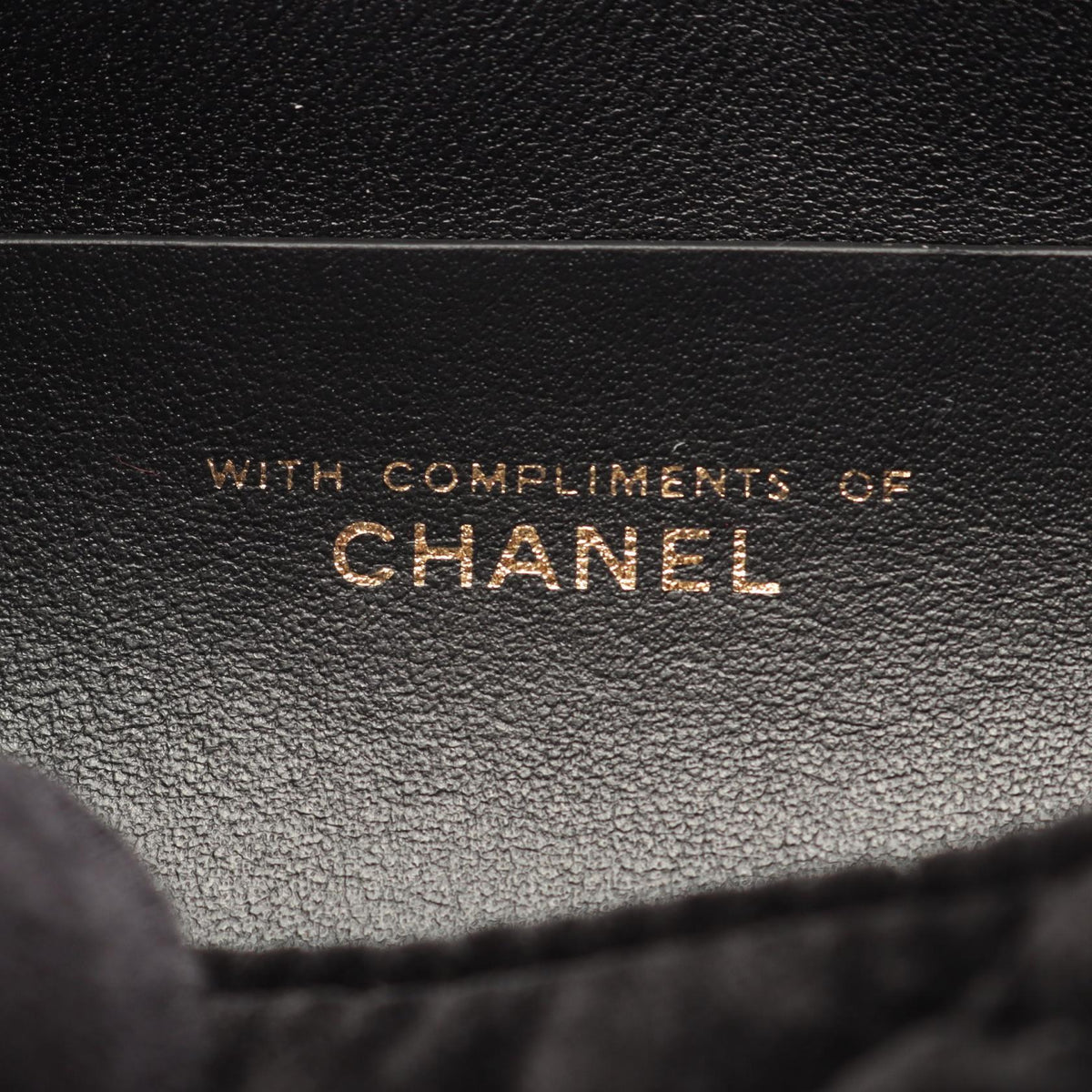 Preloved CHANEL Black Matelasse 2WAY Fabric 2101220185107