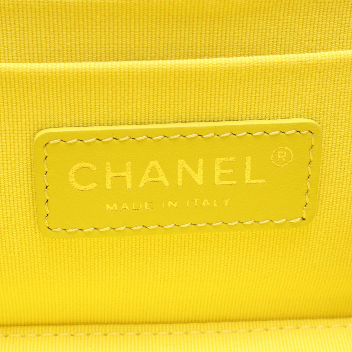 Preloved CHANEL Yellow Matelasse Vanity 2WAY Lambskin (sheep leather) 2101219785325
