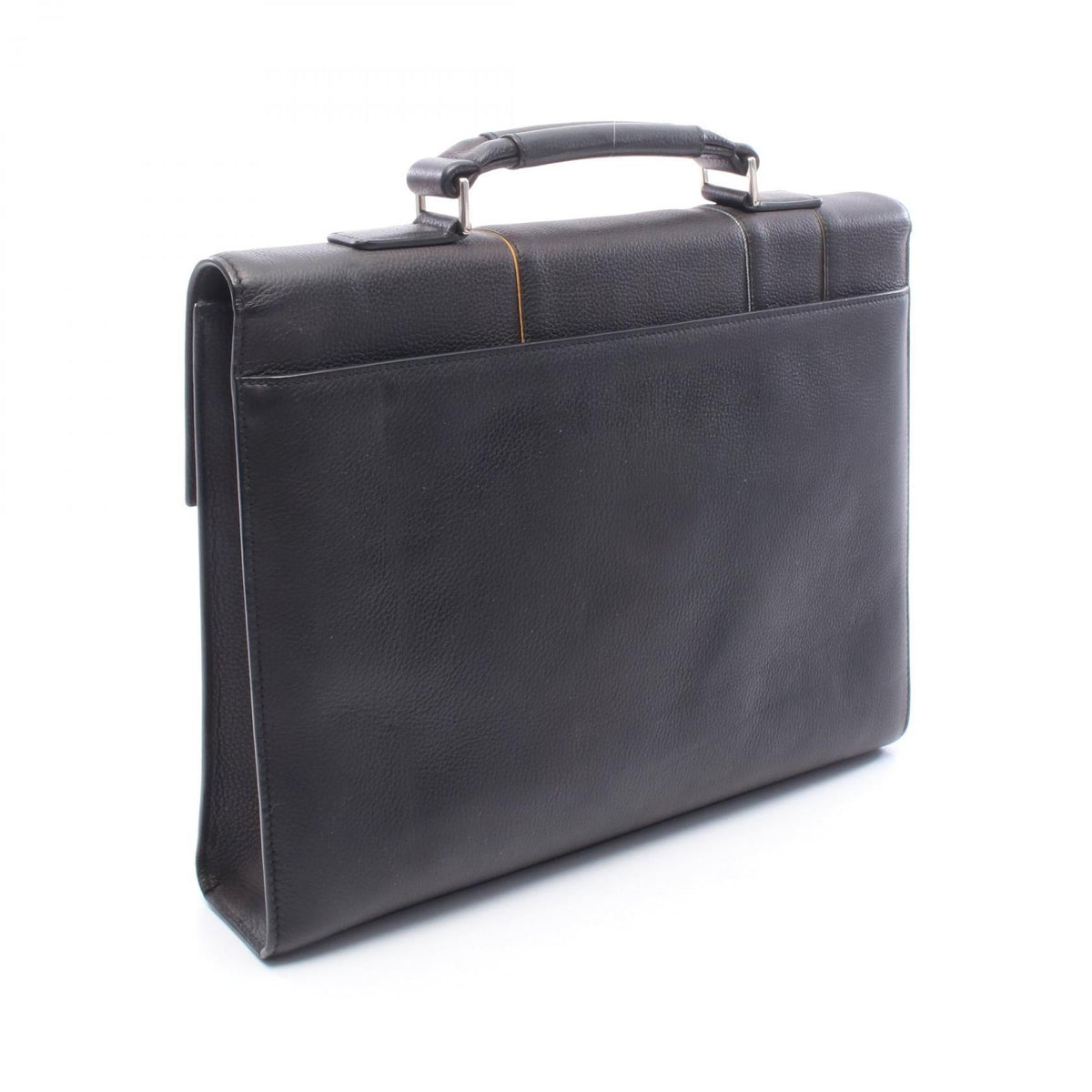 Preloved Christian Dior Briefcase Black leather 2101220263812