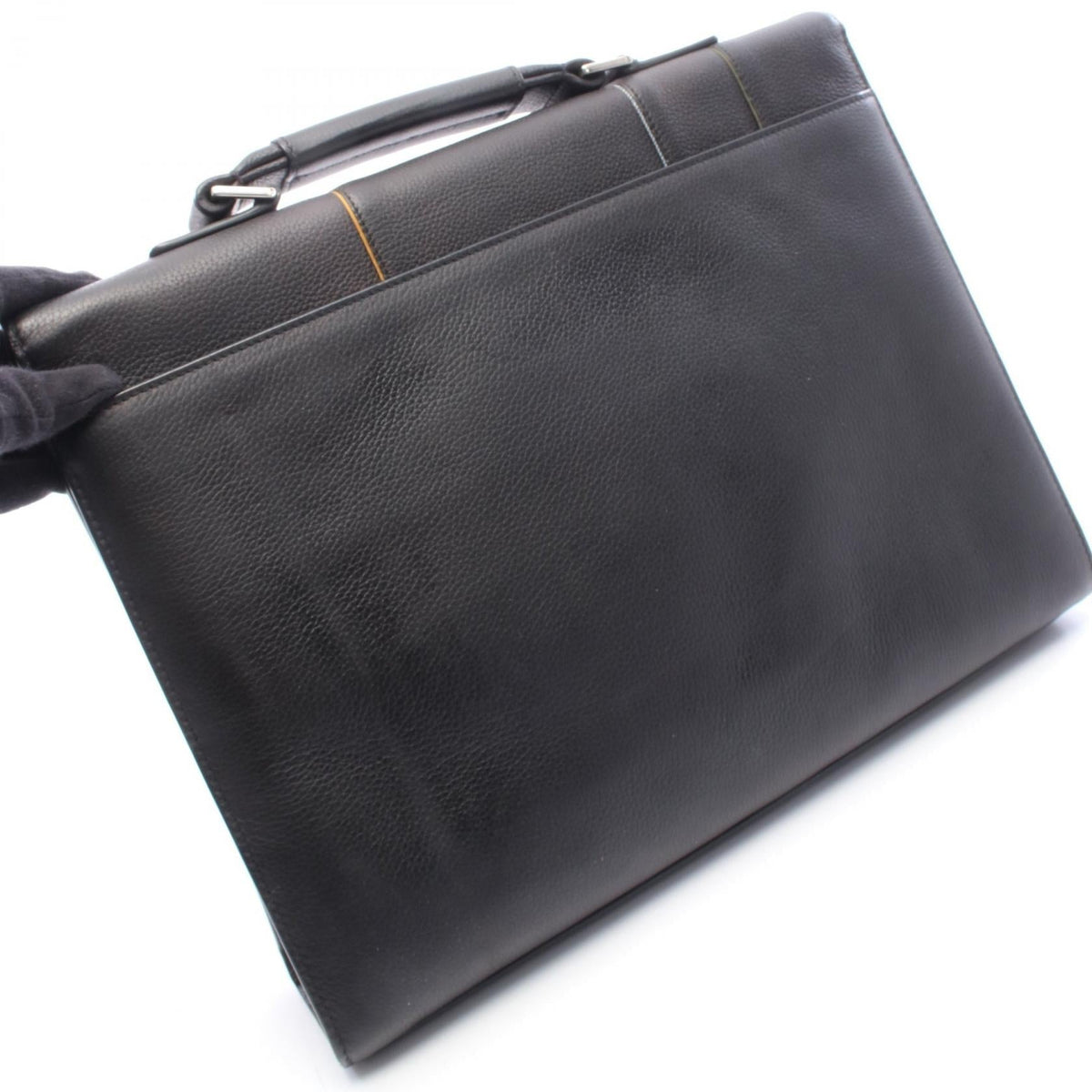 Preloved Christian Dior Briefcase Black leather 2101220263812