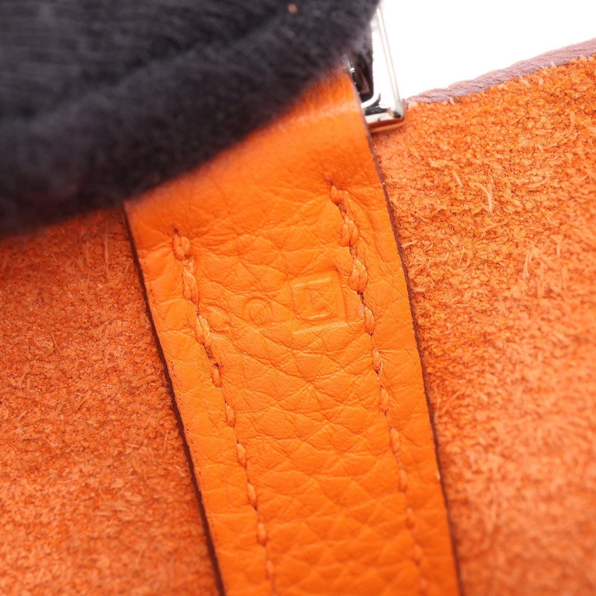 Preloved HERMES PicotinPM HandbagOrange Orange Orange Taurillon Clemence leather 2120300064620