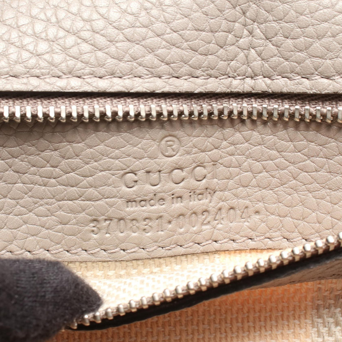 Preloved GUCCI Bamboo Daily 2-Way Bag Handbag Gray leather 370831 2101220287009
