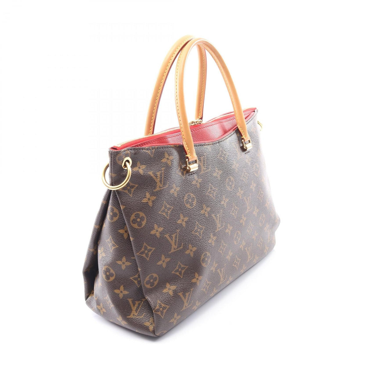 Preloved LOUIS VUITTON Paras 2WAY Cerise Brown/Red Handbag M41175 2101219672335