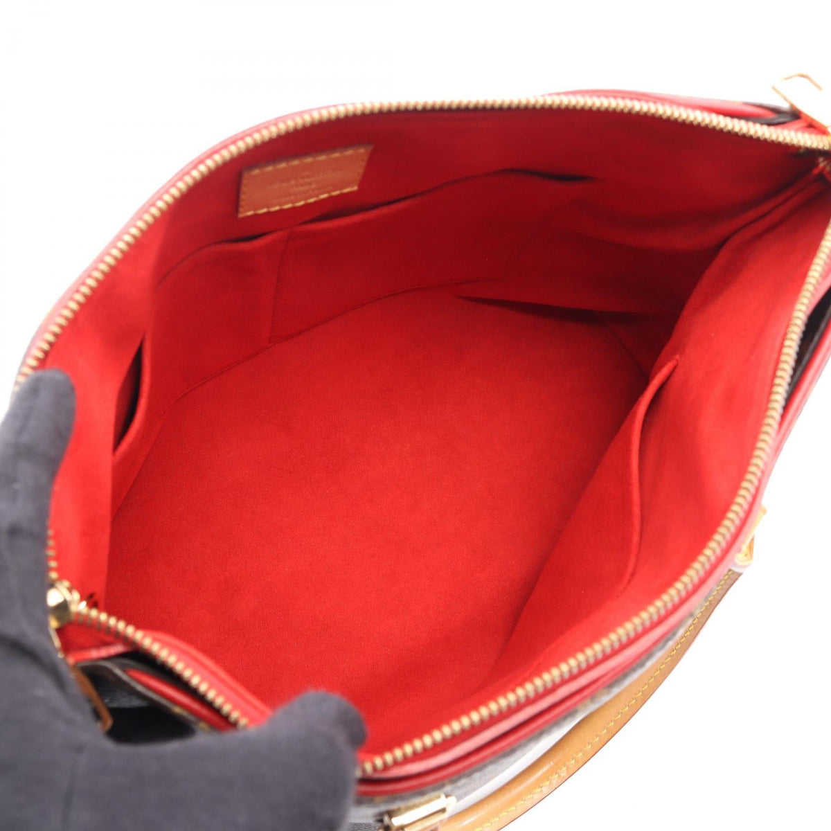 Preloved LOUIS VUITTON Paras 2WAY Cerise Brown/Red Handbag M41175 2101219672335