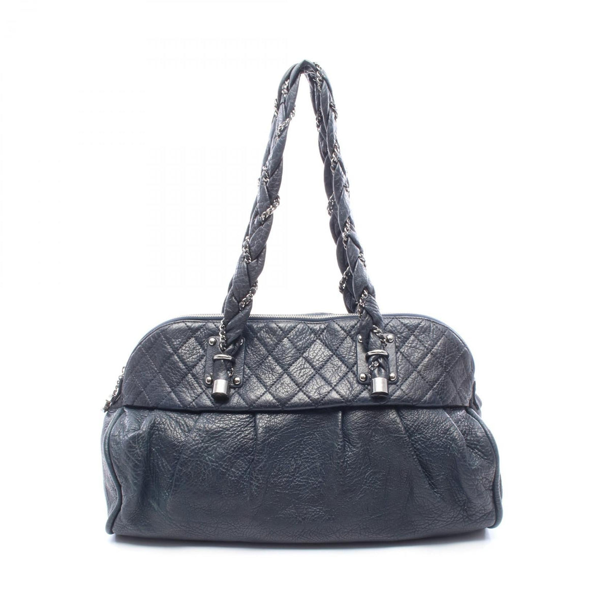 Preloved CHANEL Navy Lady Blade Large leather 2101220285449