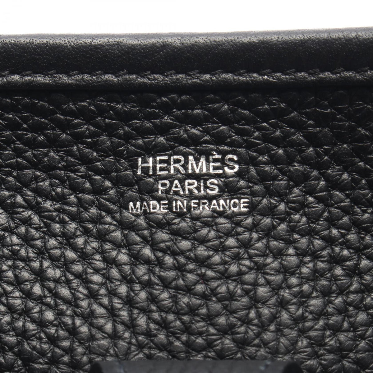 Preloved HERMES Evelyne 3 Troyes PM Shoulder Bag Black Taurillon Clemence Other×Taurillon Clemence 2107601191668
