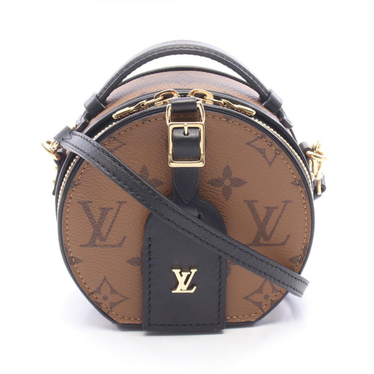Preloved LOUIS VUITTON Mini Bowat Chapo Brown/Black Handbag M68276 2107601191903