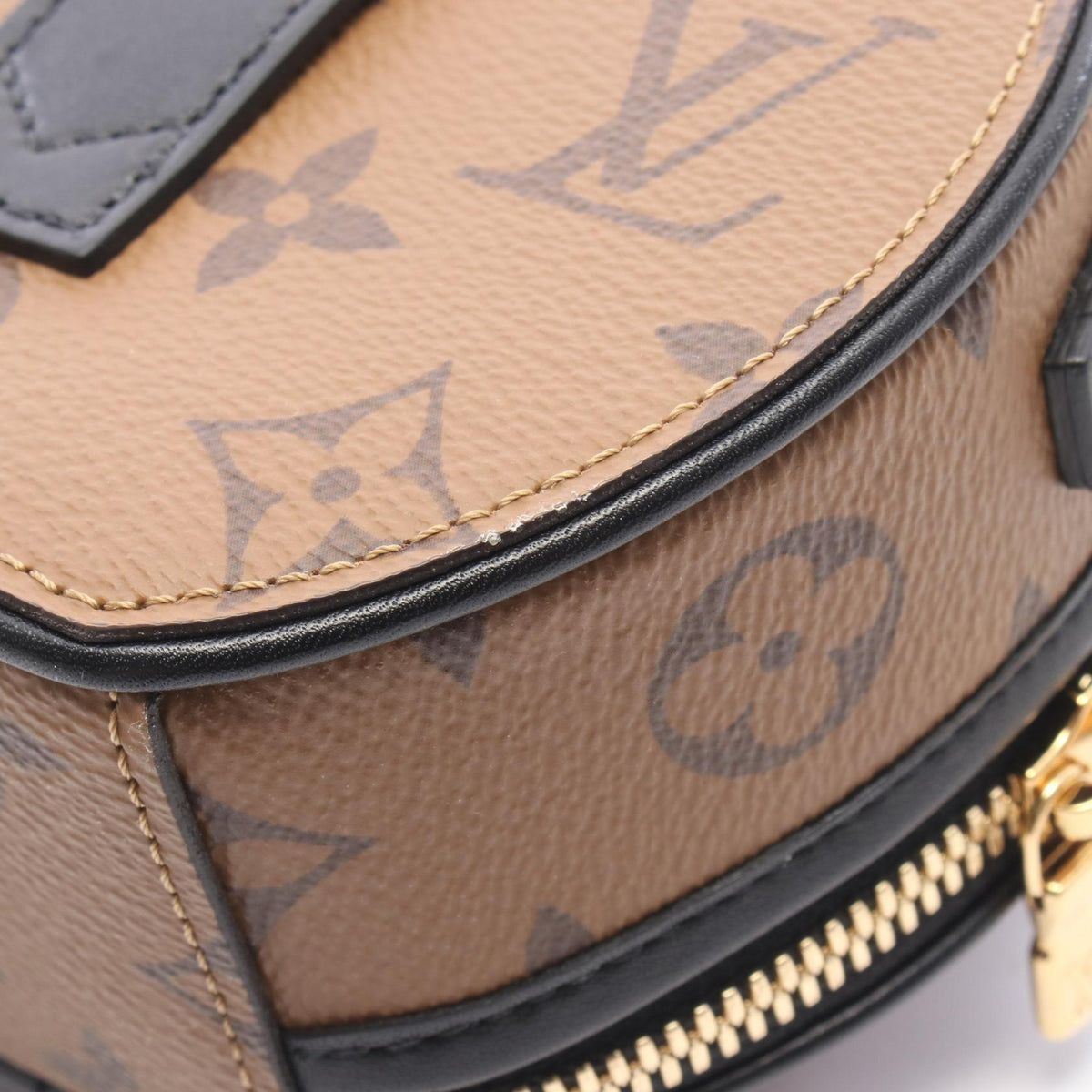 Preloved LOUIS VUITTON Mini Bowat Chapo Brown/Black Handbag M68276 2107601191903