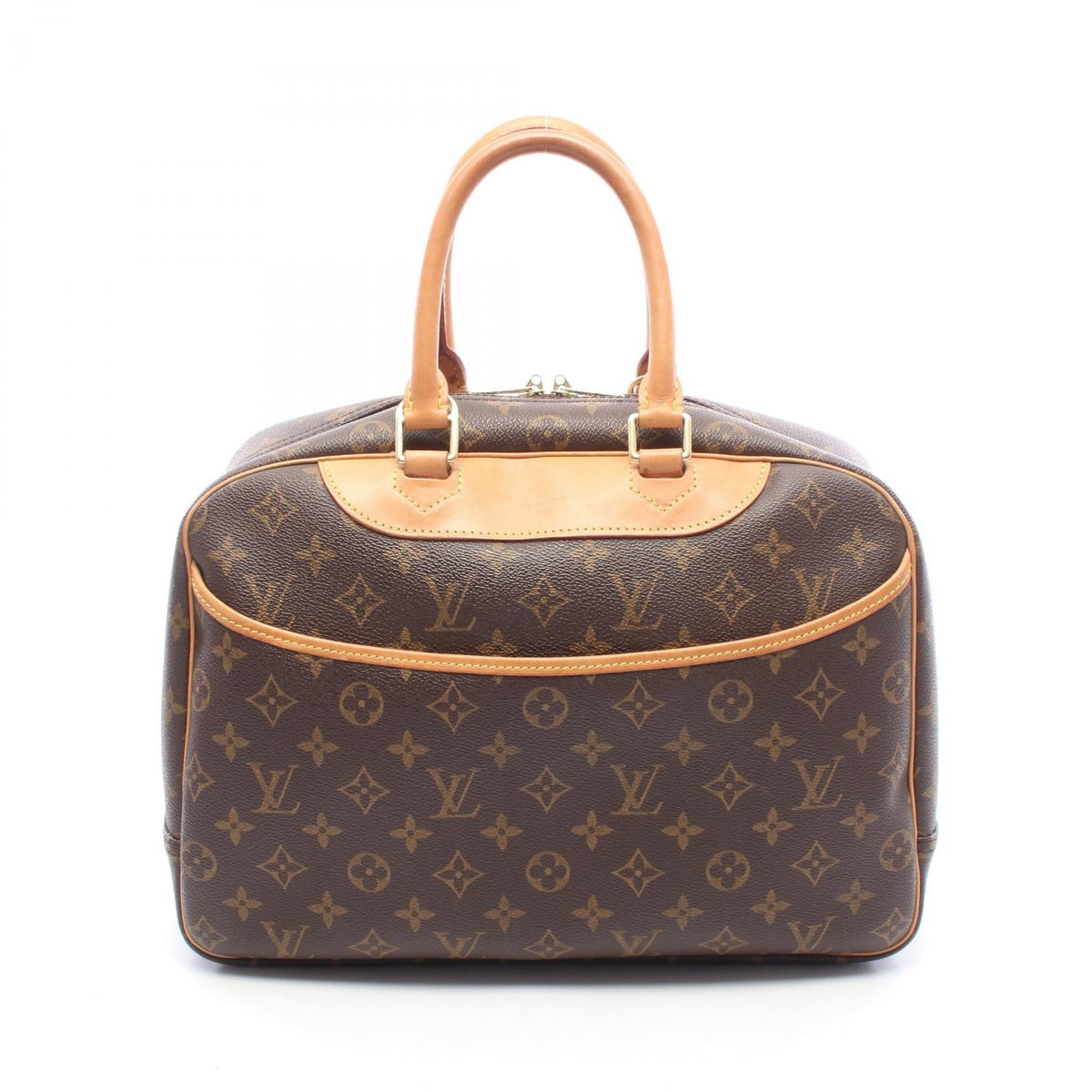Preloved LOUIS VUITTON Deauville Bowling Vanity Brown Handbag M47270 2101220288273