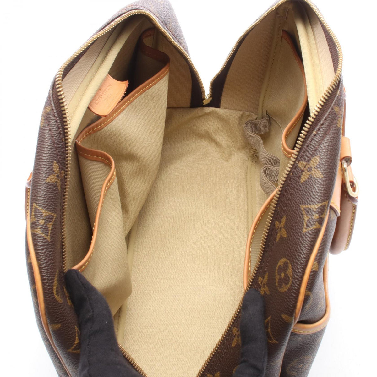 Preloved LOUIS VUITTON Deauville Bowling Vanity Brown Handbag M47270 2101220288273