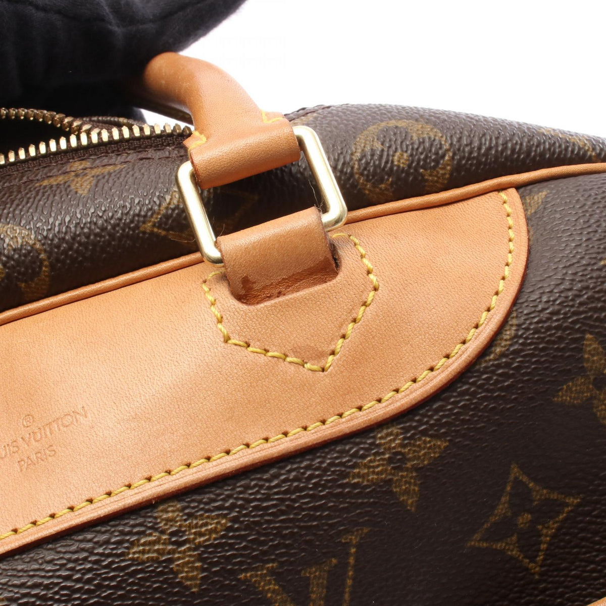 Preloved LOUIS VUITTON Deauville Bowling Vanity Brown Handbag M47270 2101220288273
