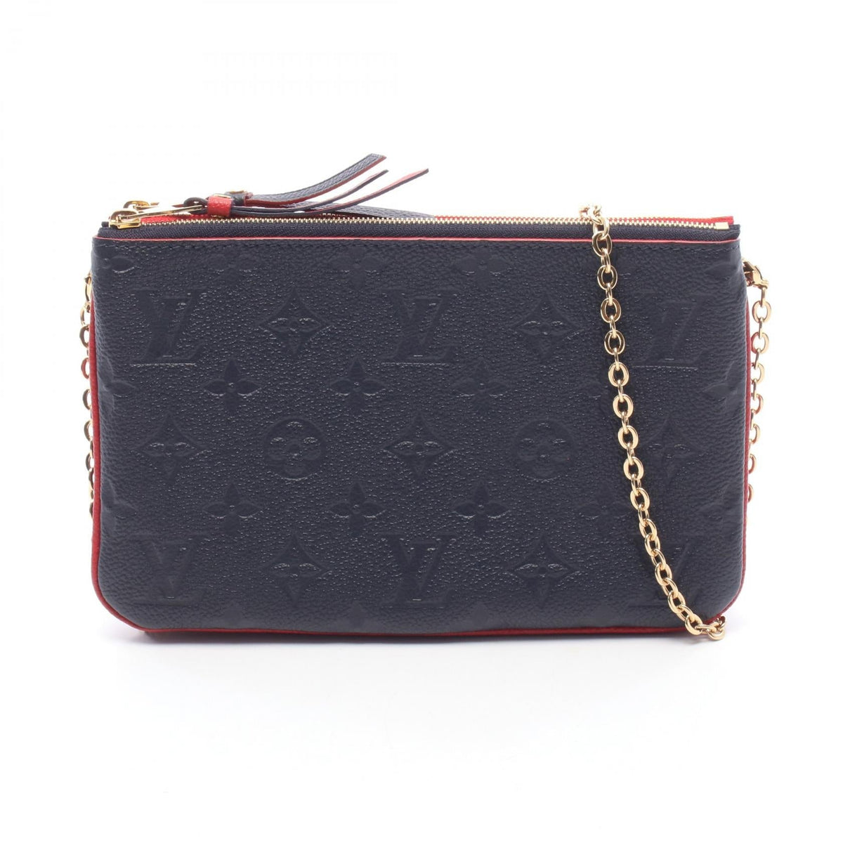 Preloved LOUIS VUITTON Pochette double zip MarineRouge Navy/Red Shoulder Bag M63916 2101220286880