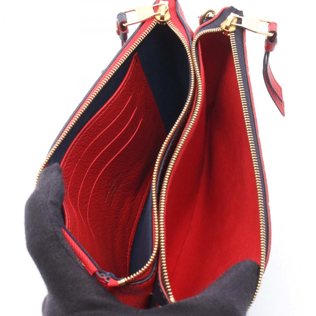 Preloved LOUIS VUITTON Pochette double zip MarineRouge Navy/Red Shoulder Bag M63916 2101220286880