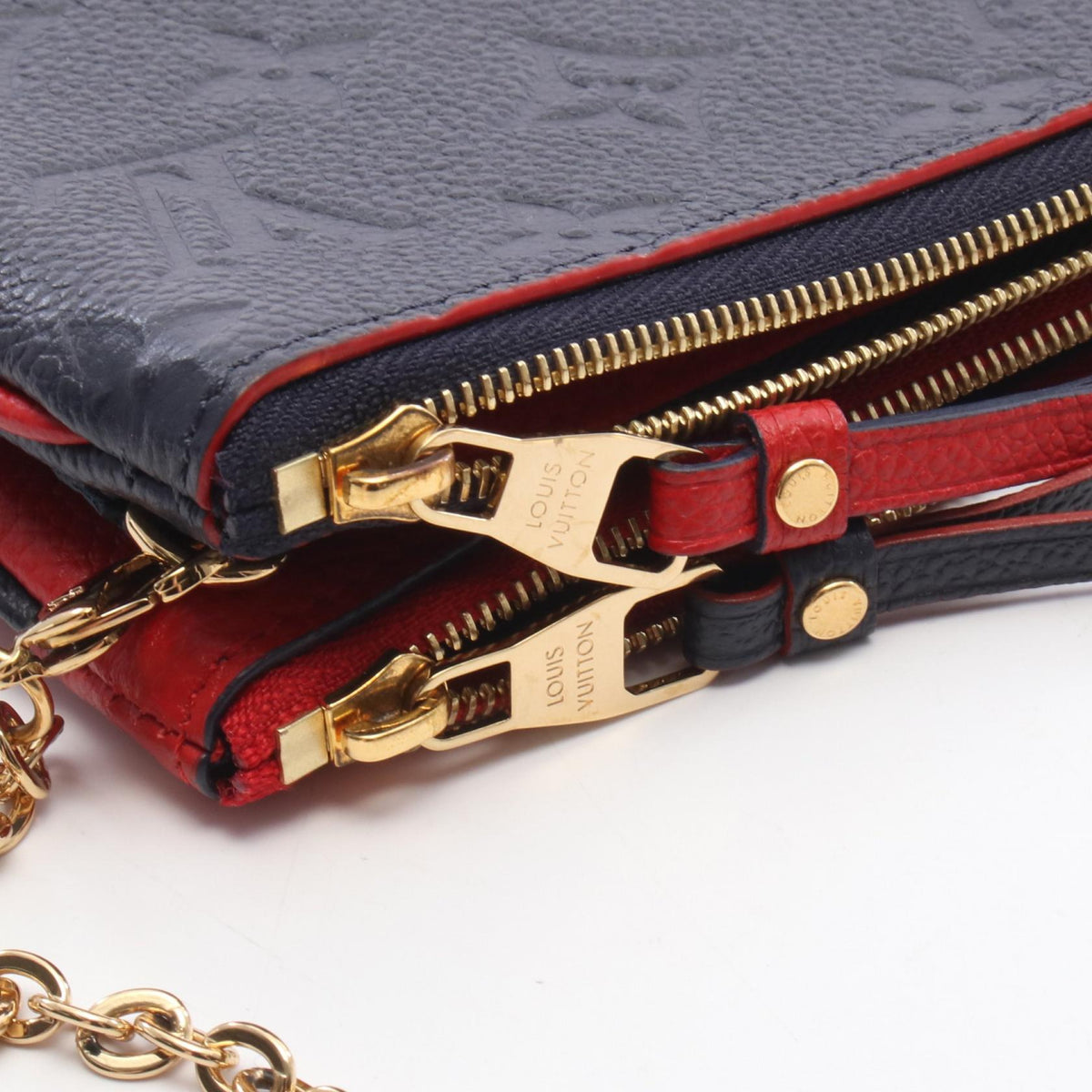 Preloved LOUIS VUITTON Pochette double zip MarineRouge Navy/Red Shoulder Bag M63916 2101220286880
