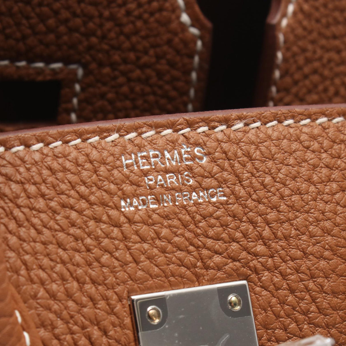 Preloved HERMES Birkin 25 Gold Handbag Brown Togo leather Other×Togo leather 2101220227982