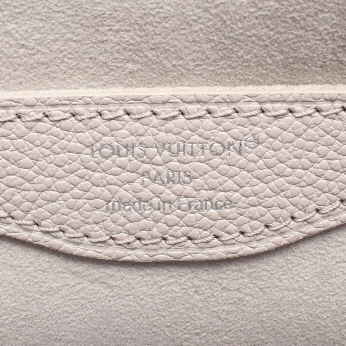 Preloved LOUIS VUITTON Boulogne NM Bicolor Monogram Empreinte Brume White Quartz 2WAY Gres Gray/Beige Handbag M14211 21076011