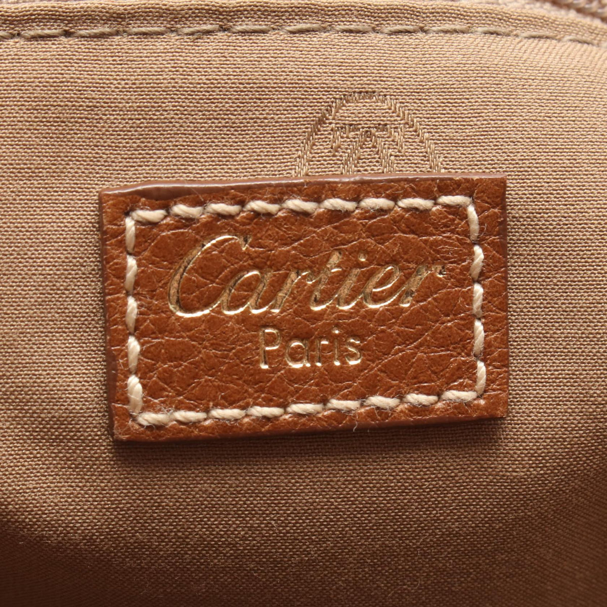 Preloved CARTIER Marcello de Cartier SM Handbag Brown leather 2101220287030