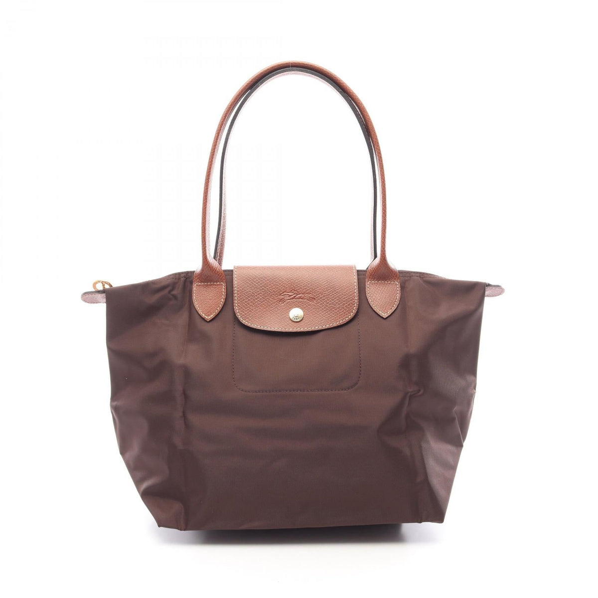Preloved Longchamp LE PLIAGE ORIGINAL M LE PLIAGE ORIGINAL M Tote Bag Brown canvas×leather L2605089002 2101220294984