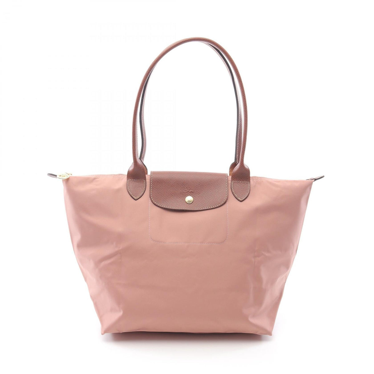Preloved Longchamp Le Pliage Original L Tote Bag Pink/Brown canvas×leather L1899089P96 2101220294908