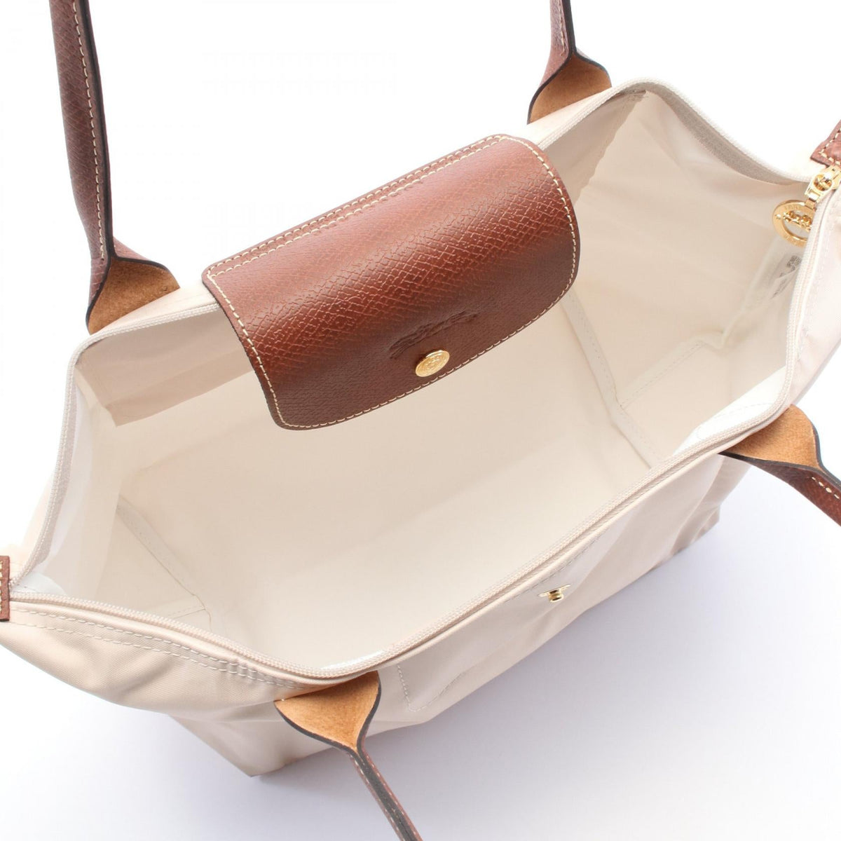 Preloved Longchamp Le Pliage Original L Tote Bag Beige/Brown canvas×leather L1899089P71 2101220294878
