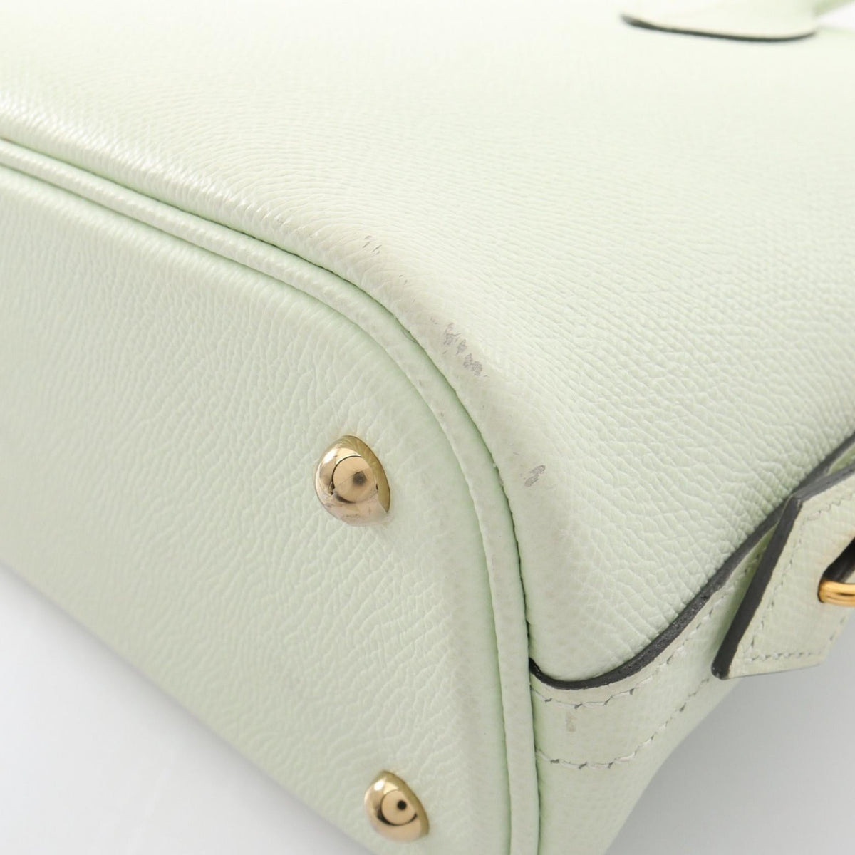 Preloved HERMES Bolide1923 25 Vert Fizz 2WAY Handbag Green Epsom Other×Epsom 2104102549462