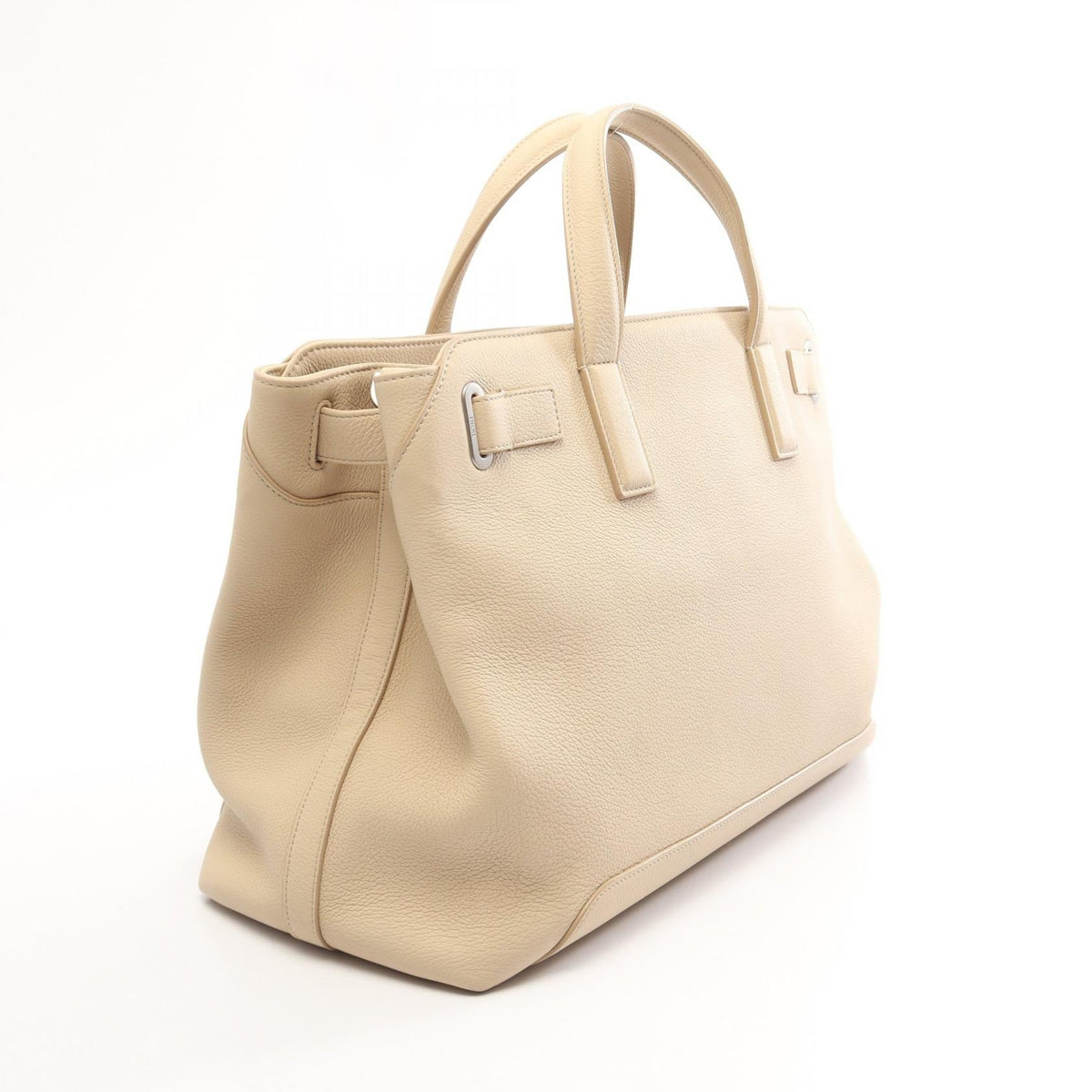 Preloved Dior Normandy Medium 2WAY Tote Bag Beige leather 2101220287351