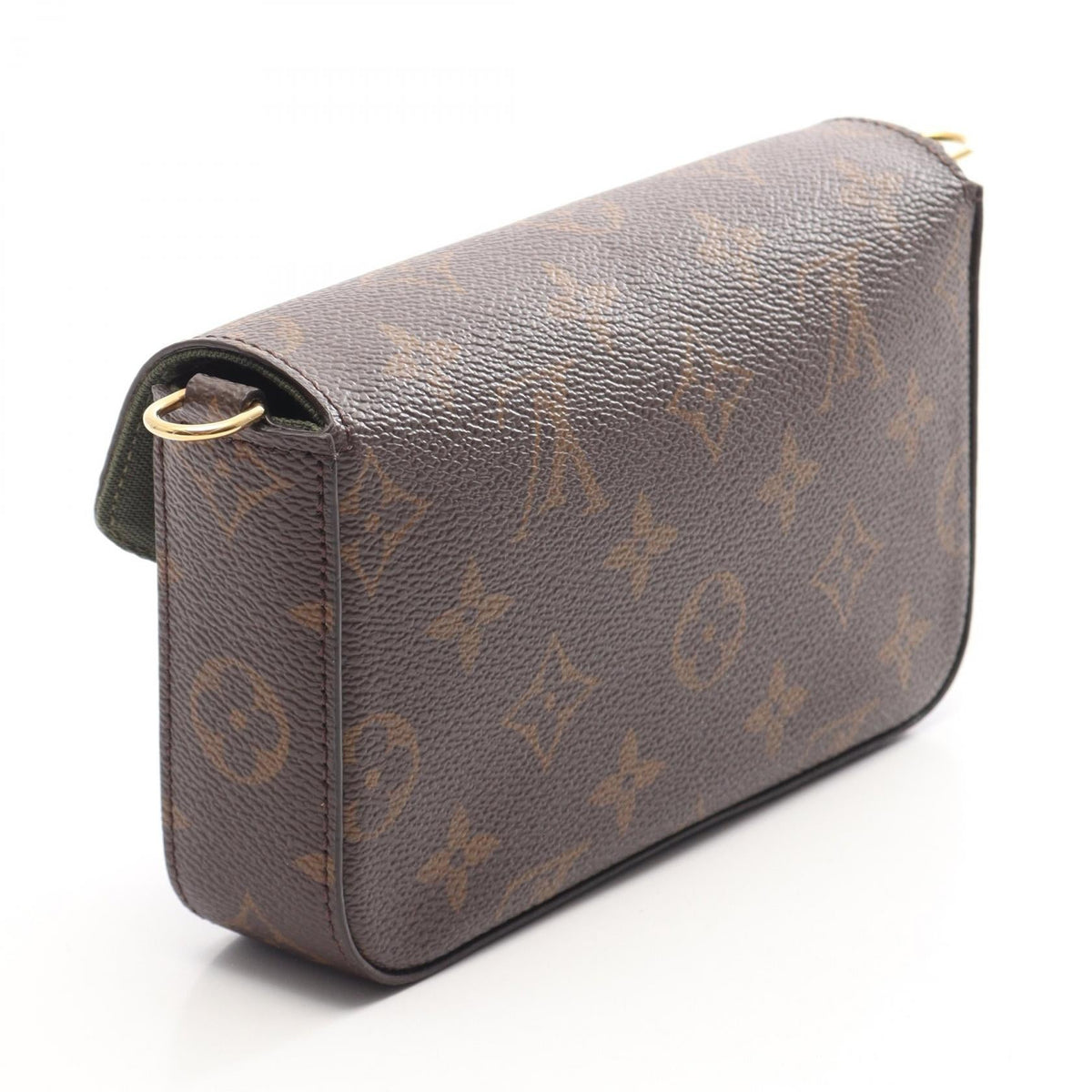 Preloved LOUIS VUITTON Mullty Pochette Felicie Monogram Brown/Green Shoulder Bag M80091 2107400263443