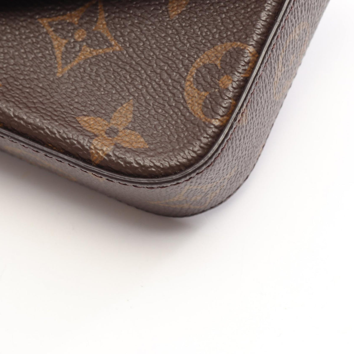 Preloved LOUIS VUITTON Mullty Pochette Felicie Monogram Brown/Green Shoulder Bag M80091 2107400263443