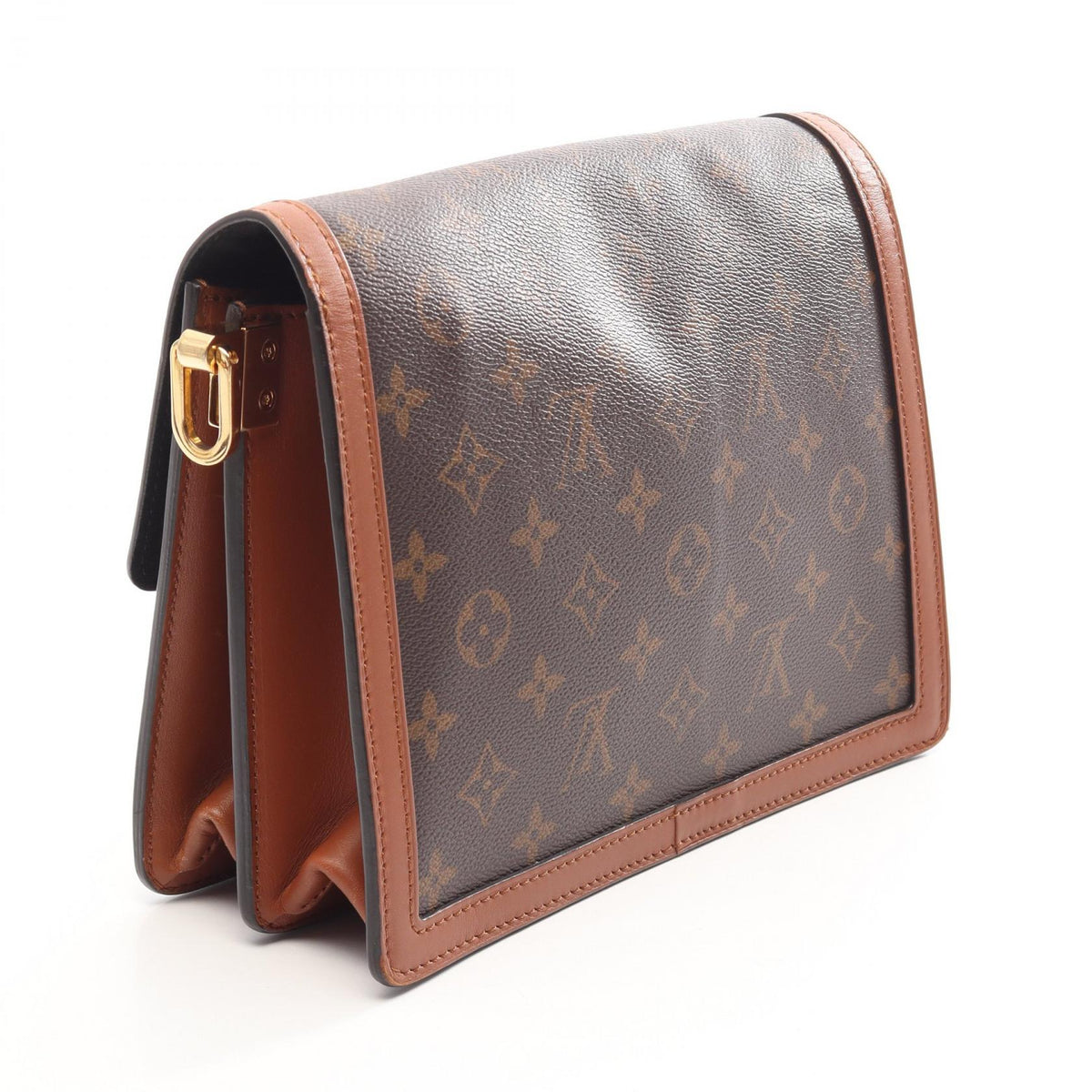 Preloved LOUIS VUITTON Dauphine MM Monogram Reverse Brown Shoulder Bag M44391 2107400263238