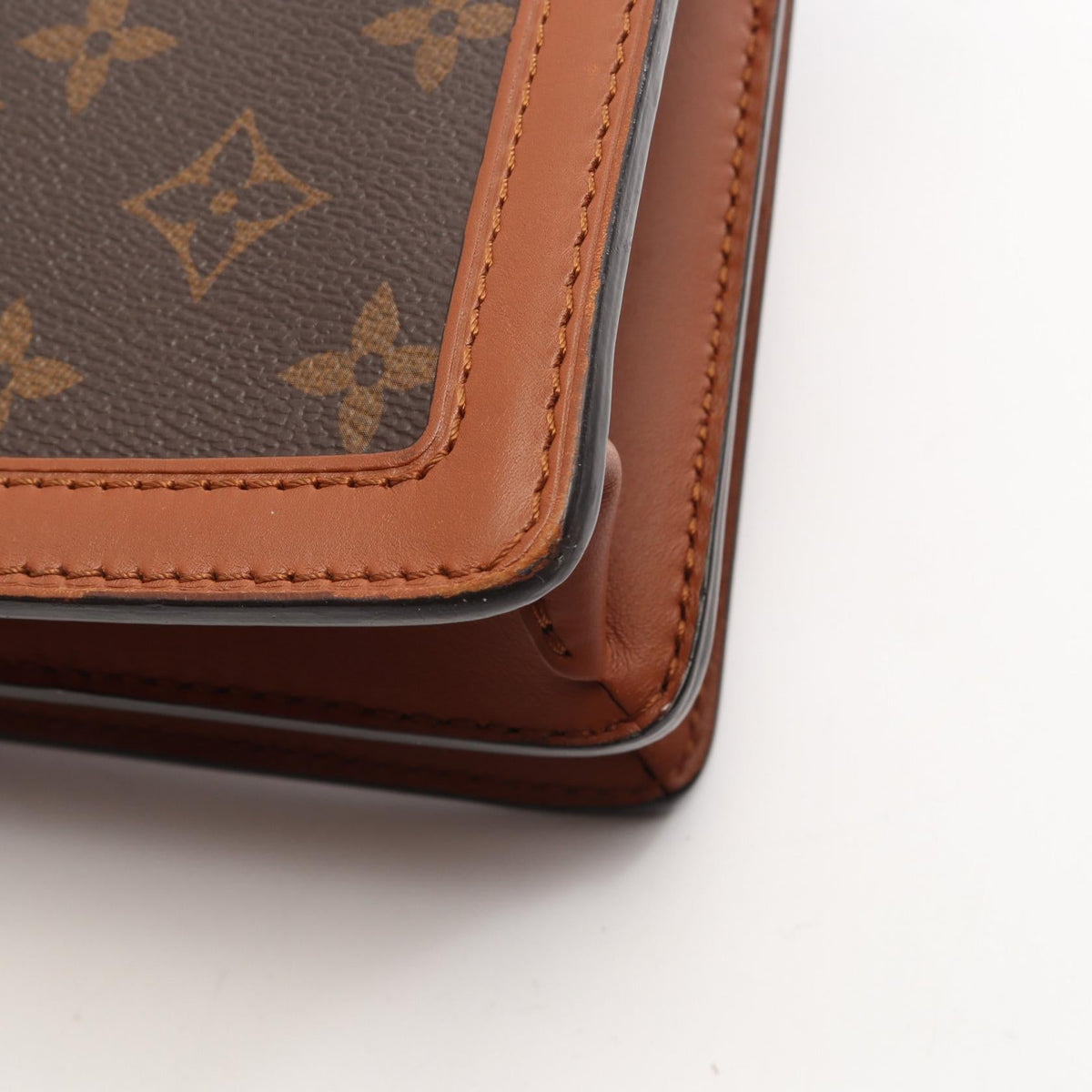 Preloved LOUIS VUITTON Dauphine MM Monogram Reverse Brown Shoulder Bag M44391 2107400263238