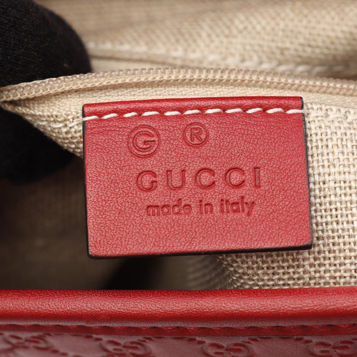 Preloved GUCCI Micro Guccisima Rucksack Backpack Red leather 607993 2101220288464