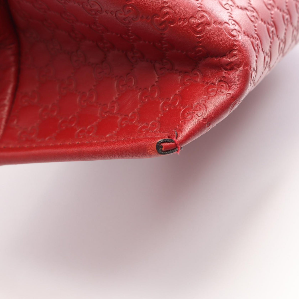 Preloved GUCCI Micro Guccisima Rucksack Backpack Red leather 607993 2101220288464