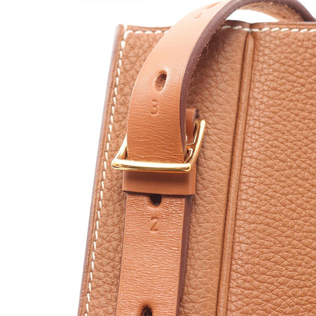 Preloved HERMES Perspective Cavalier 21 Shoulder BagGold Gold Brown Togo leather leather 2104102486507