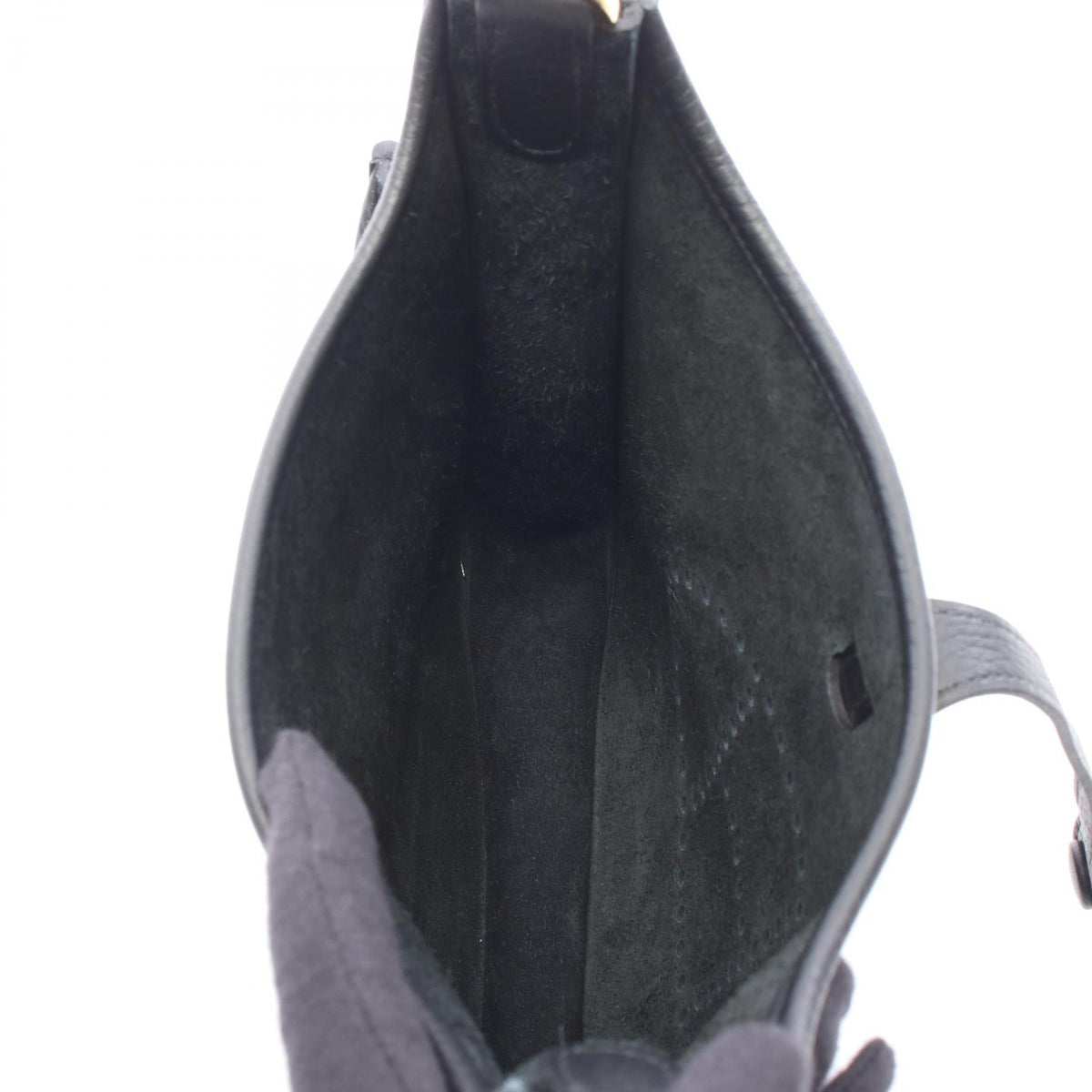 Preloved HERMES Evelyne23 Shoulder Bag Black Taurillon Clemence Other×Taurillon Clemence 2104102552387