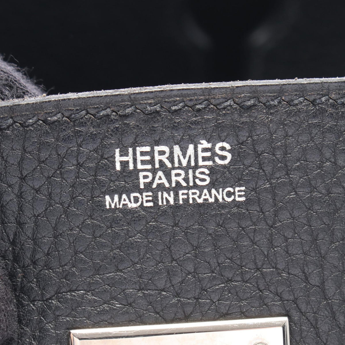 Preloved HERMES Birkin 30 Handbag Black Taurillon Clemence Other×Taurillon Clemence 2104102552080