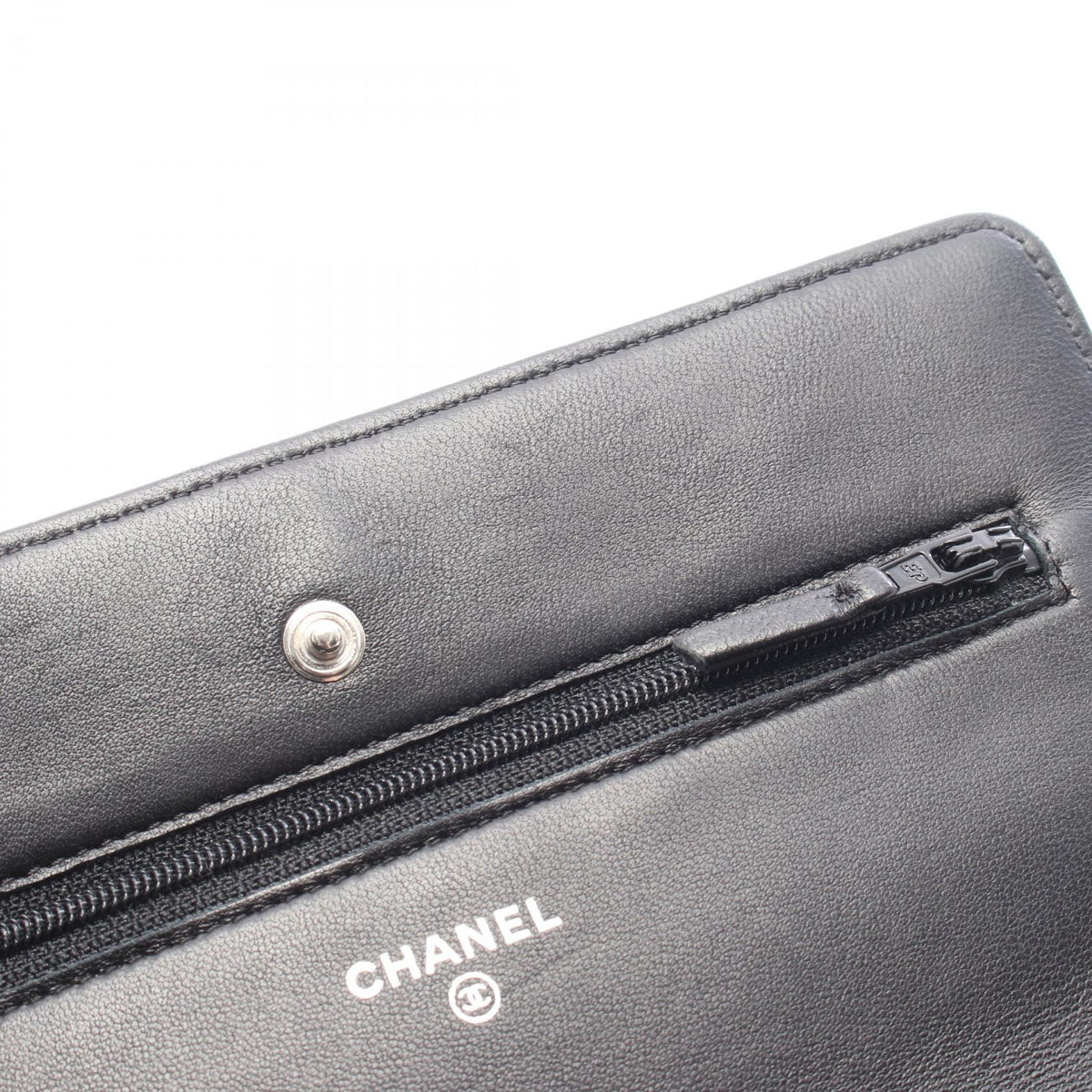 Preloved CHANEL Black Matelasse Lambskin (sheep leather) 2104102552103