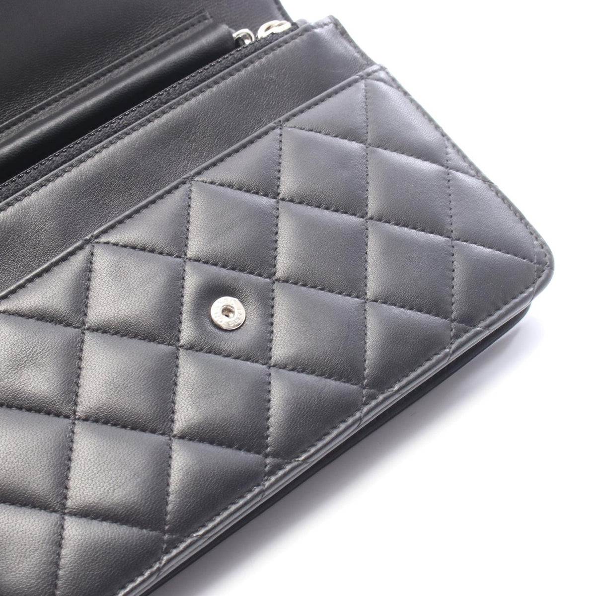Preloved CHANEL Black Matelasse Lambskin (sheep leather) 2104102552103