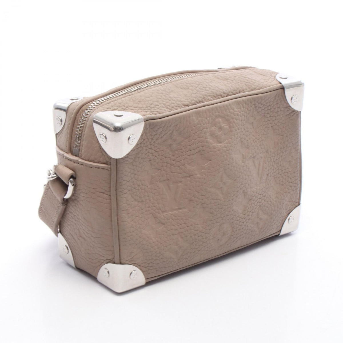 Preloved LOUIS VUITTON Mini Soft Trunk MonogramTaurillon Clemence Riverstone Beige Beige Shoulder Bag M13868 2101220288969