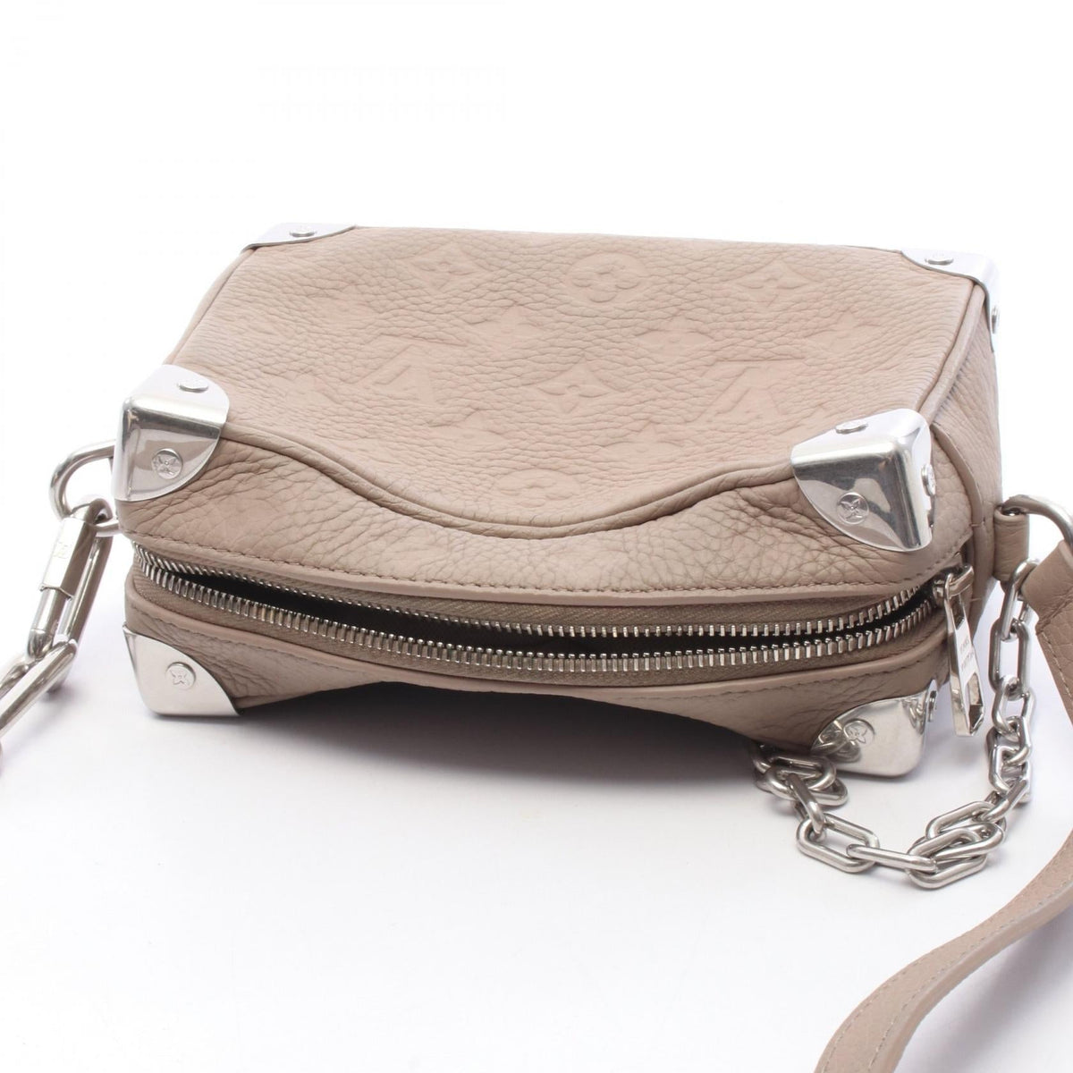 Preloved LOUIS VUITTON Mini Soft Trunk MonogramTaurillon Clemence Riverstone Beige Beige Shoulder Bag M13868 2101220288969