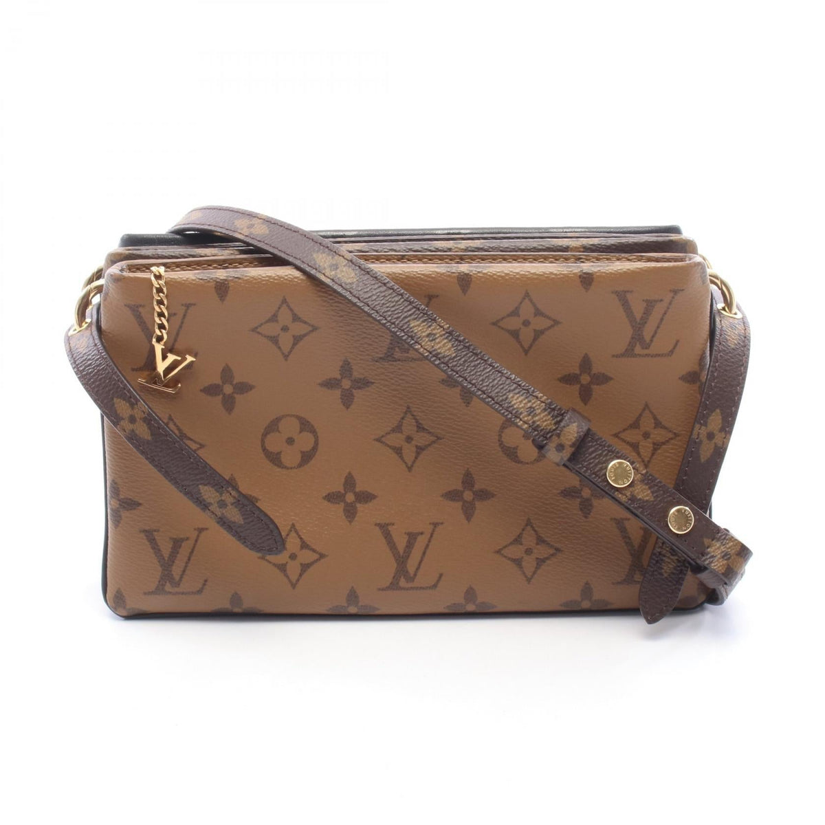 Preloved LOUIS VUITTON Pochette LV 3 Monogram Reverse Black/Brown Shoulder Bag M45412 2101220289171