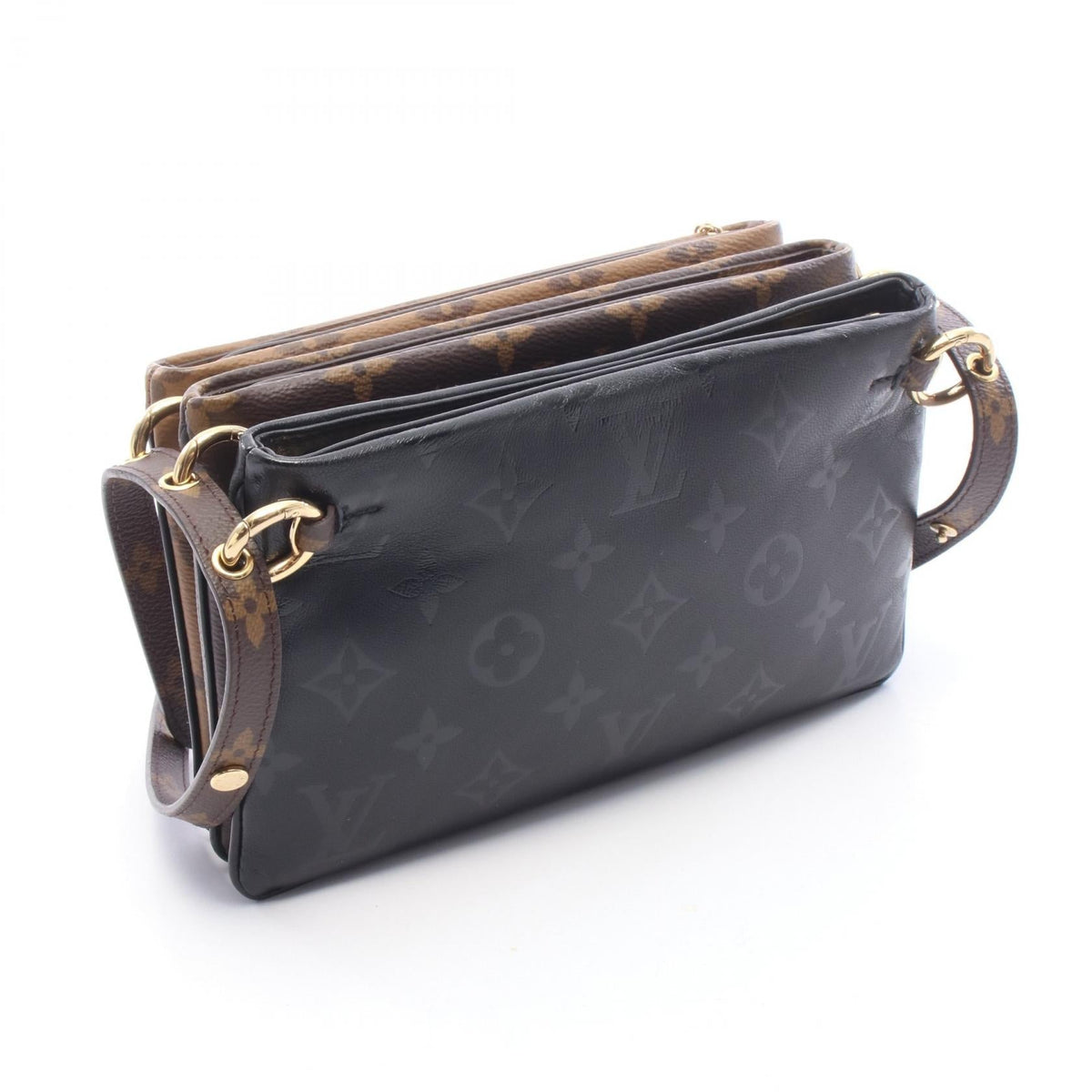 Preloved LOUIS VUITTON Pochette LV 3 Monogram Reverse Black/Brown Shoulder Bag M45412 2101220289171