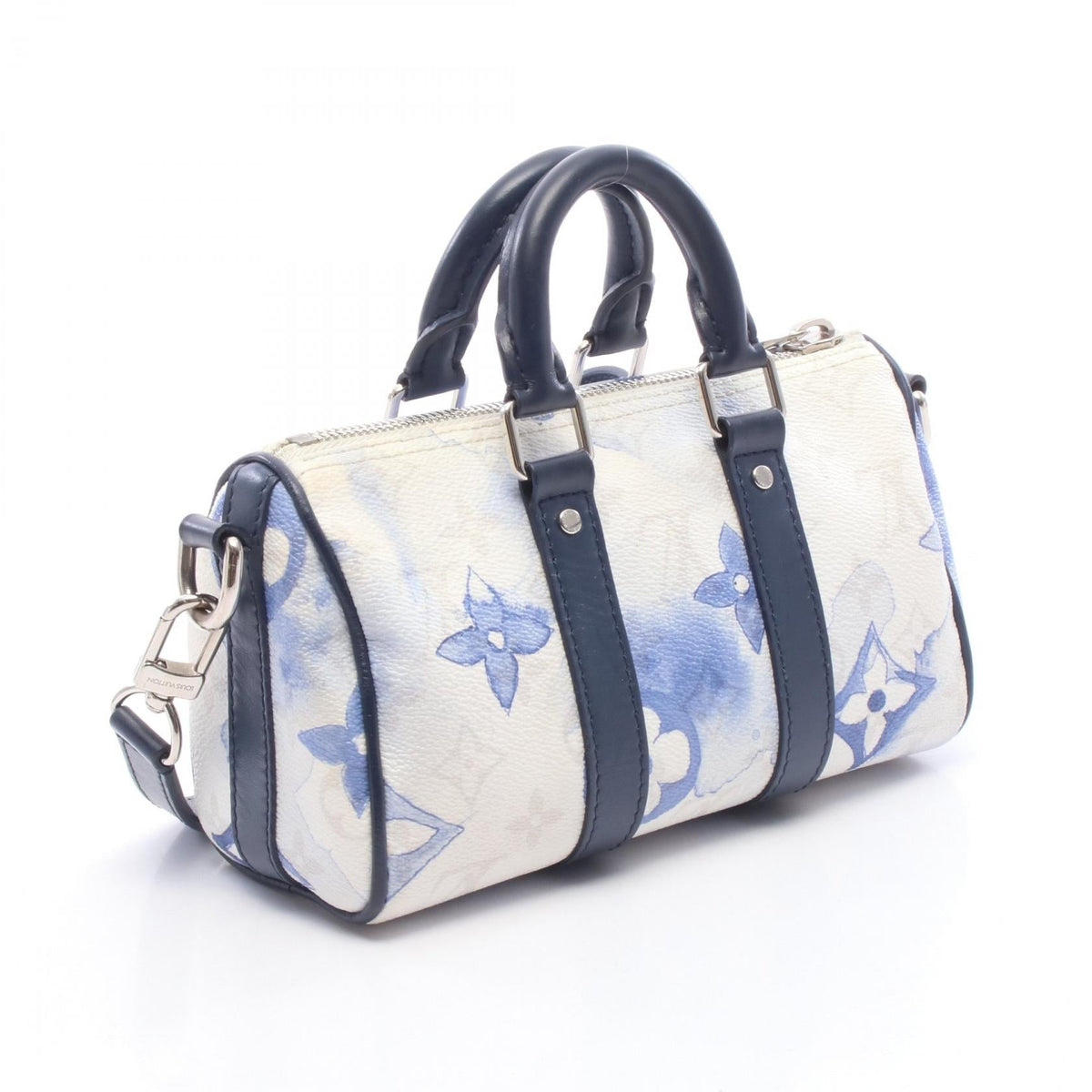 Preloved LOUIS VUITTON Keepall XS Monogram Watercolor 2WAY White/Navy/Multicolor Handbag M45761 2101220289133